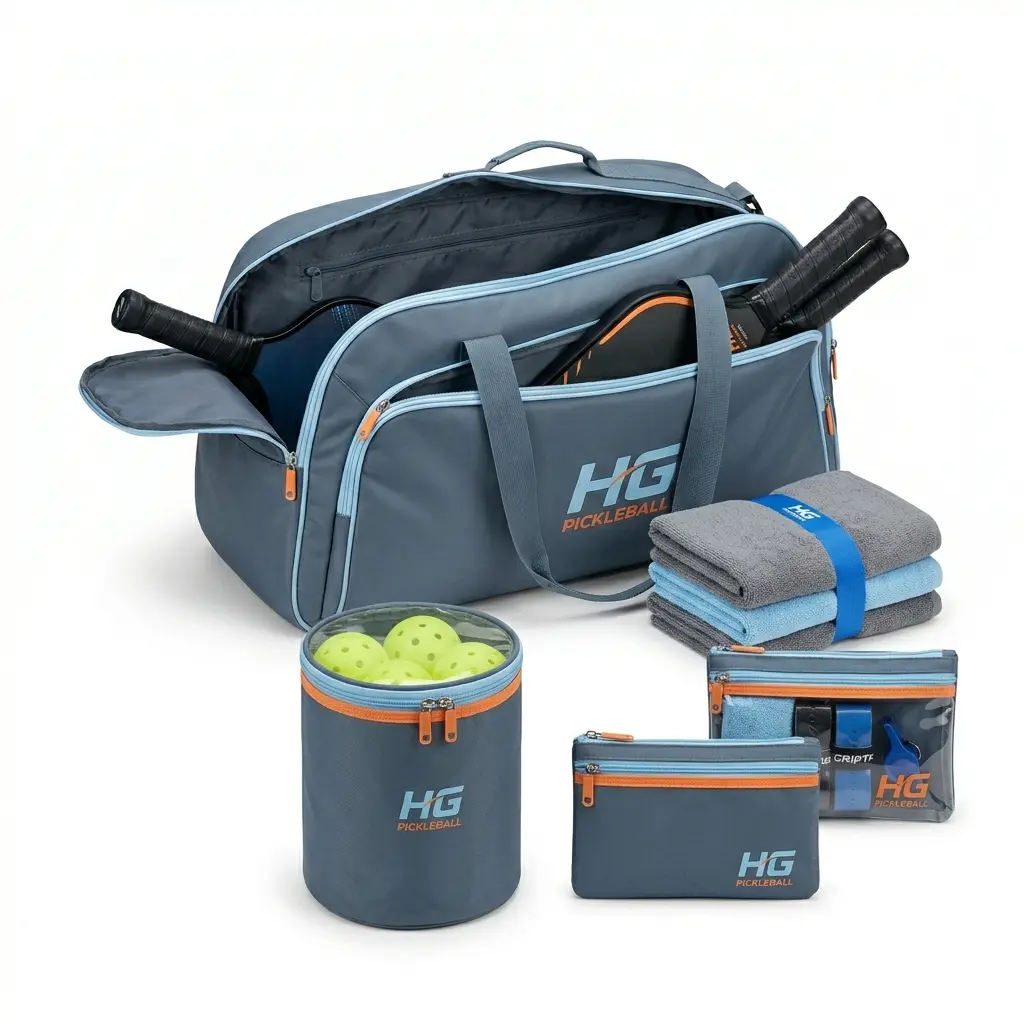 Team / Family Essentials Set, curated set for groups pairing a team bag with ball storage, towel bundle, and accessory pouches for teams and families.