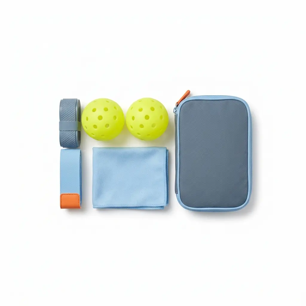 Commuter Accessory Set 01, daily-play bundle with balls, grip tape, towel, and a small organizer pouch for commuter bags and everyday carry.