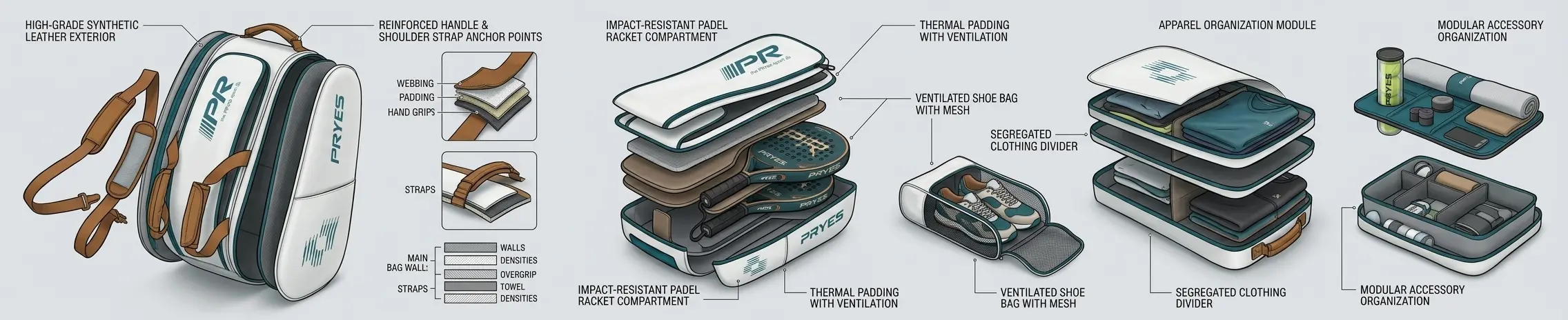 Ergonomic pickleball bag design – engineering for player comfort